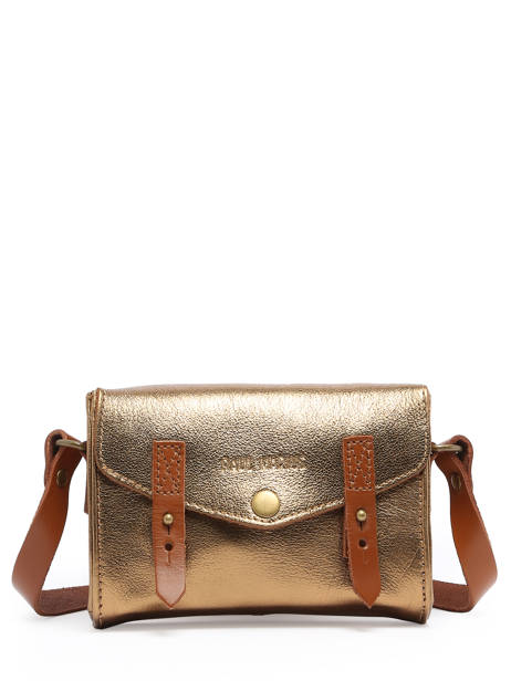 Leather Crossbody Bag Mini Indispensable Paul marius Gold vintage MINI