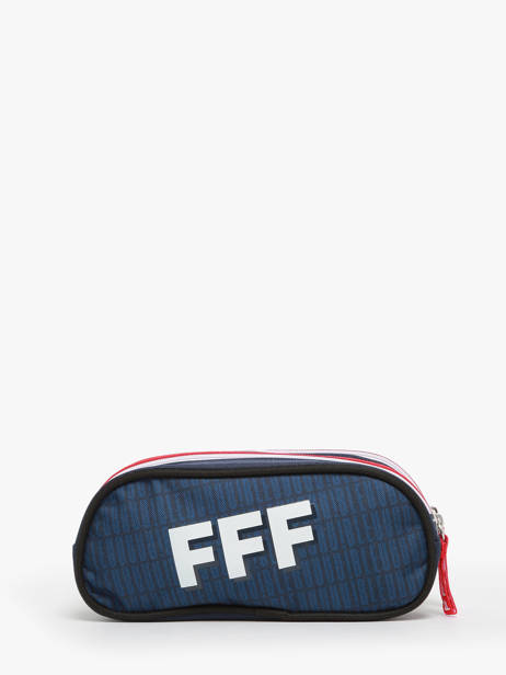 Trousse 2 Compartiments Federat. france football Bleu fff 23CX207D vue secondaire 2