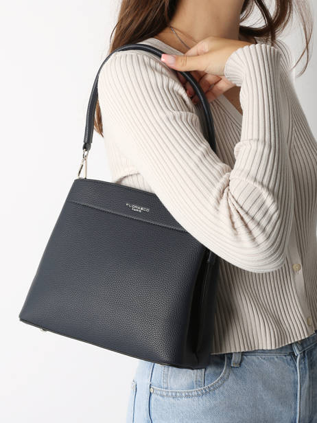 Sac Porté épaule Et Bandoulière Grained Miniprix Bleu grained F8515 vue secondaire 1