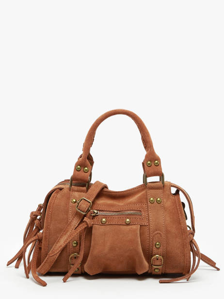 Sac Bandoulière Velvet Cuir Milano Marron velvet VE24093