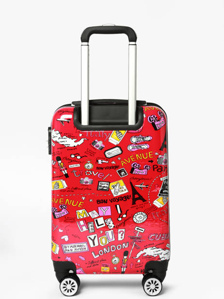 Valise Cabine Snowball Rouge travel 86820 vue secondaire 3