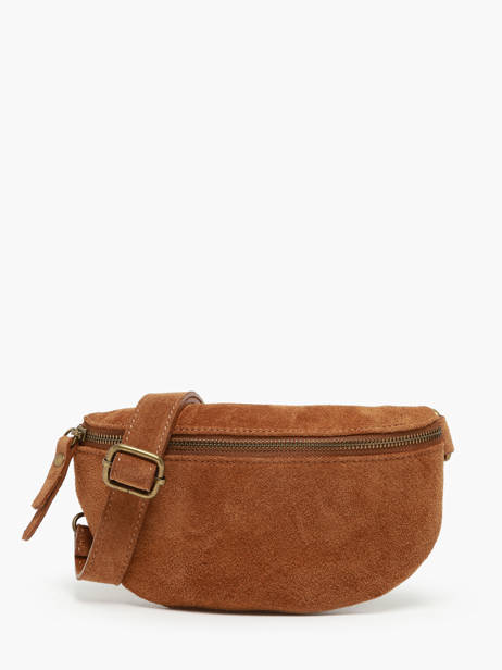 Sac Banane Milano Marron velvet VE19091