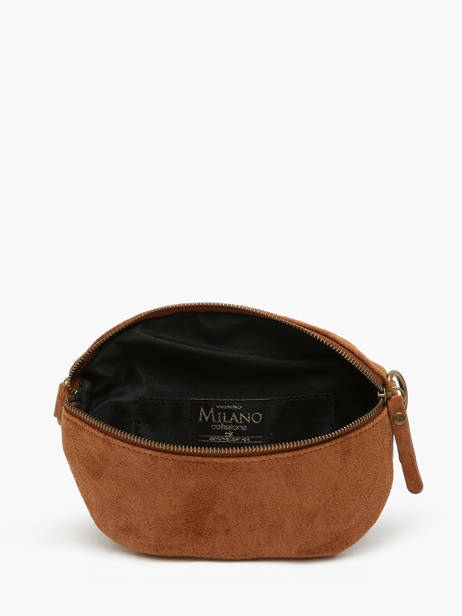 Sac Banane Milano Marron velvet VE19091 vue secondaire 3