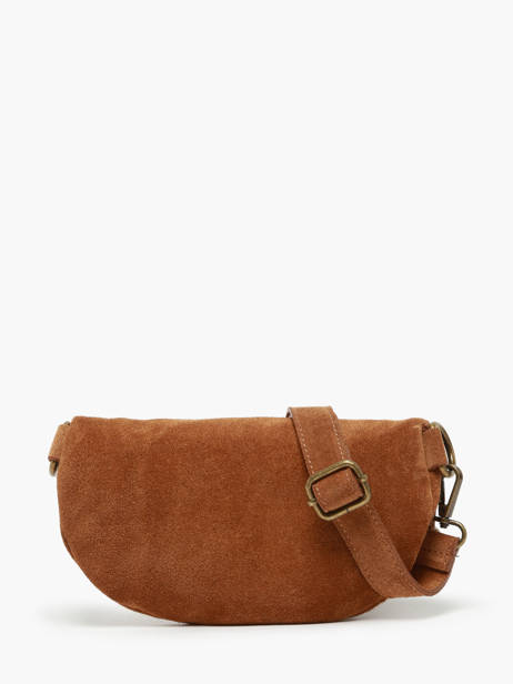 Sac Banane Milano Marron velvet VE19091 vue secondaire 4