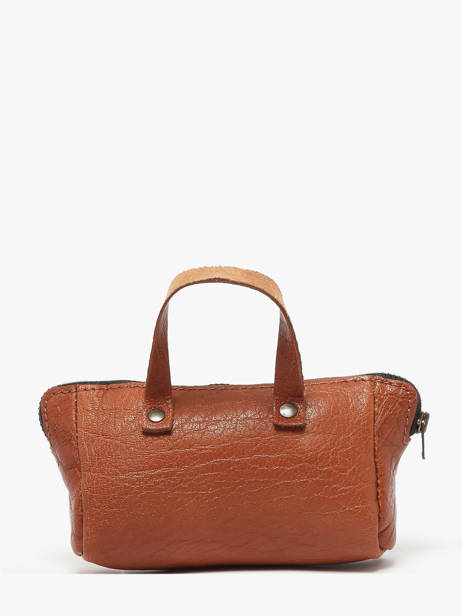 Leather Mon Premier Coin Purse Paul marius Brown vintage PREMIER other view 2
