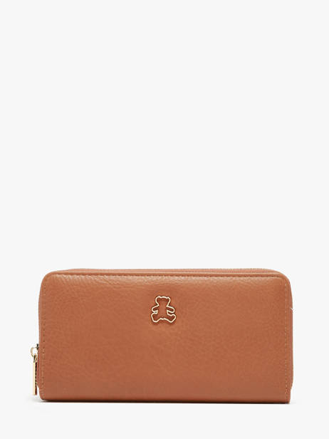 Portefeuille Lulu castagnette Marron zip CHRYS103