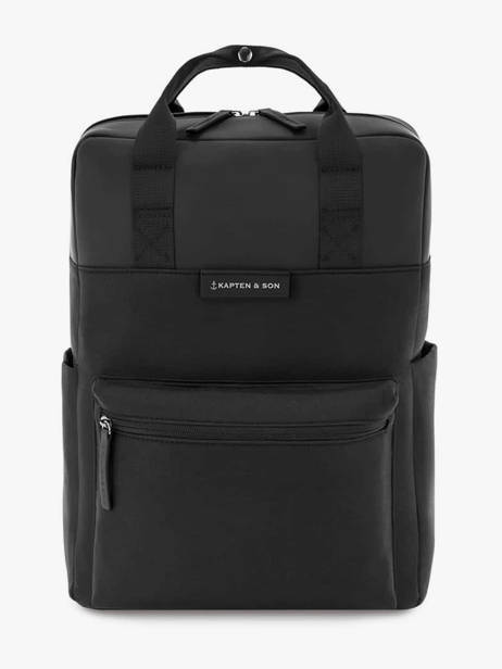 Sac à Dos 1 Compartiment Kapten and son Noir backpack S