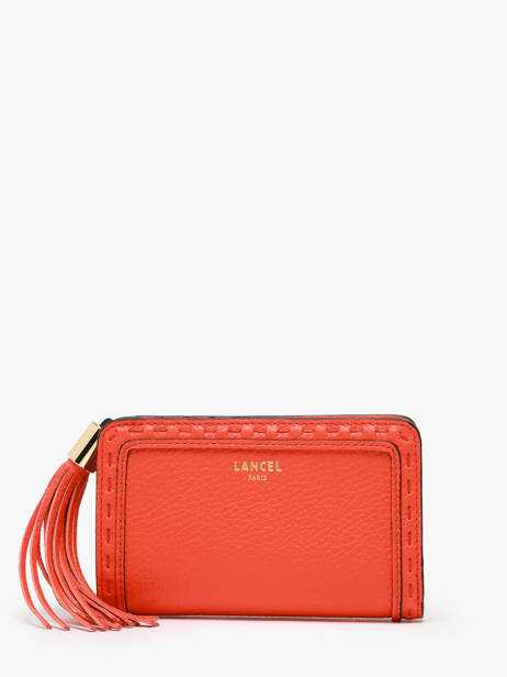 Portefeuille Compact Premier Flirt Cuir Lancel Orange premier flirt A11136