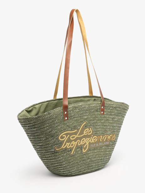 Sac Porté épaule Milos Paille Les tropeziennes Vert milos TZ01 vue secondaire 2
