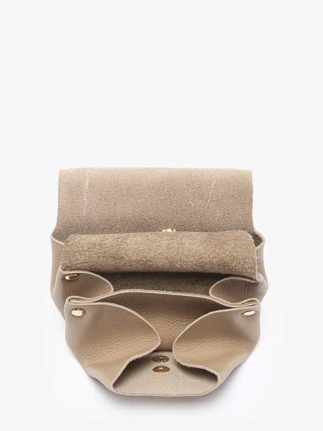 Porte-monnaie Cuir Paul marius Beige la suite GUSTASUI vue secondaire 1