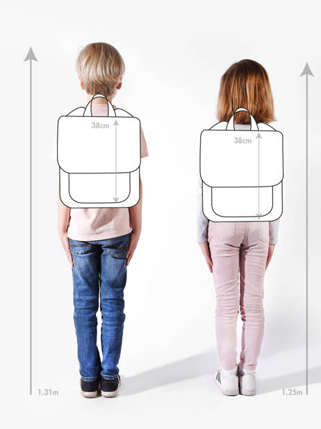 Backpack Hello hossy Beige cool kids O6 other view 1