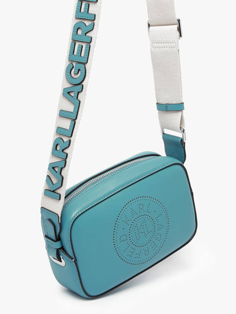 Sac Bandoulière K Circle Cuir Karl lagerfeld Bleu k circle A3W30310 vue secondaire 1