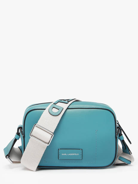 Sac Bandoulière K Circle Cuir Karl lagerfeld Bleu k circle A3W30310 vue secondaire 3
