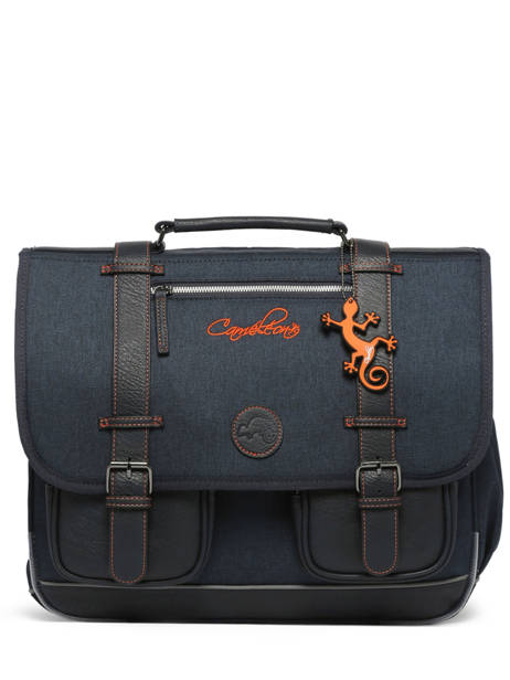 Satchel For Kids 3 Compartments Cameleon Blue vintage urban CA41 other view 7