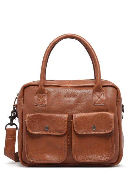 Leather Le Dandy A4 Satchel Paul marius Brown vintage S