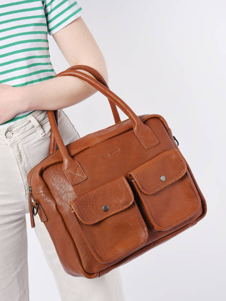Leather Le Dandy A4 Satchel Paul marius Brown vintage S other view 1