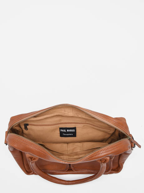 Leather Le Dandy A4 Satchel Paul marius Brown vintage S other view 3