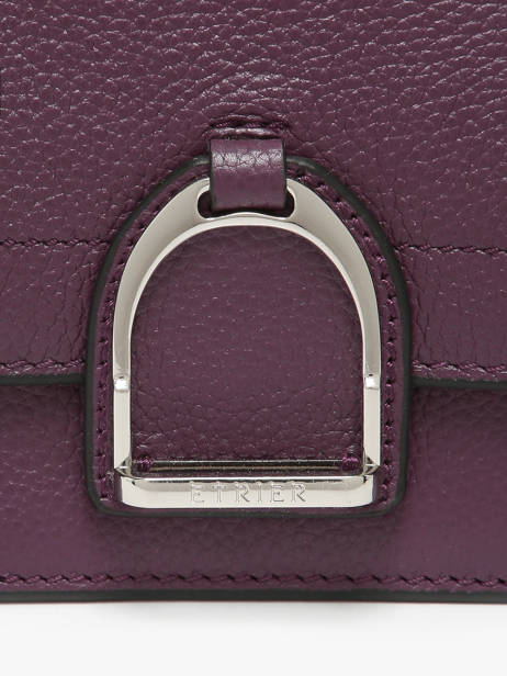 Sac Bandoulière S Altesse Cuir Etrier Violet altesse EALT048S vue secondaire 5