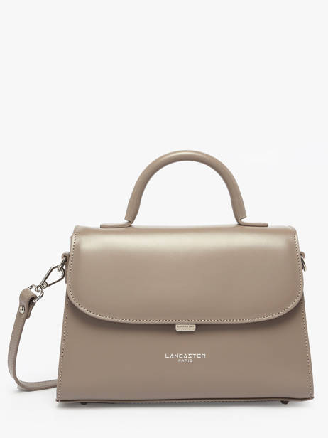 Medium Leather Suave Crossbody Bag Lancaster Beige suave even 17