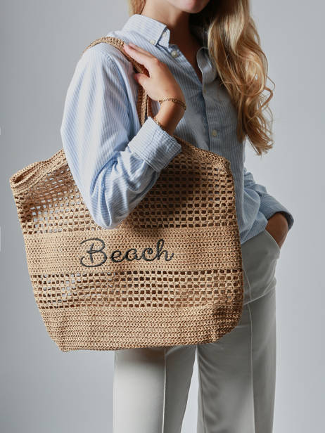 Sac Porté épaule Beach Papier Miniprix Beige beach Q637 vue secondaire 1