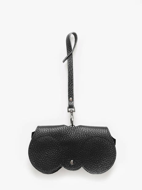 Étui Lunettes Caviar Cuir Milano Noir caviar CA25069