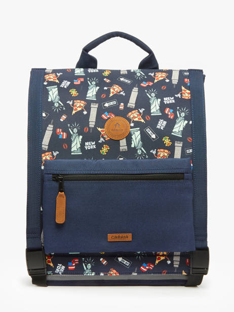 2-compartment Backpack Cabaia Blue school L other view 2