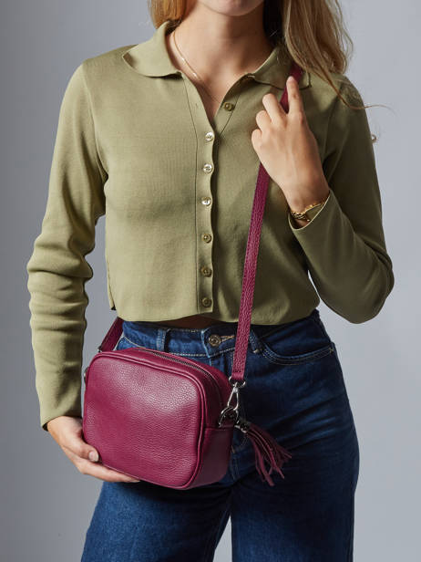 Crossbody Bag Caviar Leather Milano Violet caviar CA2006N other view 1
