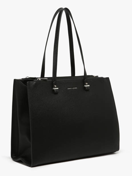 Sac Porté épaule A4 Saffiano David jones Noir saffiano 4N vue secondaire 2