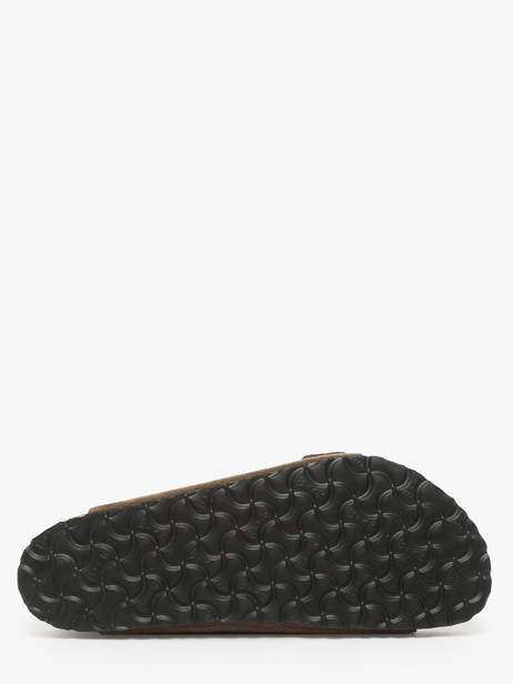 Slippers Arizona In Leather Birkenstock Brown men 1030863 other view 4
