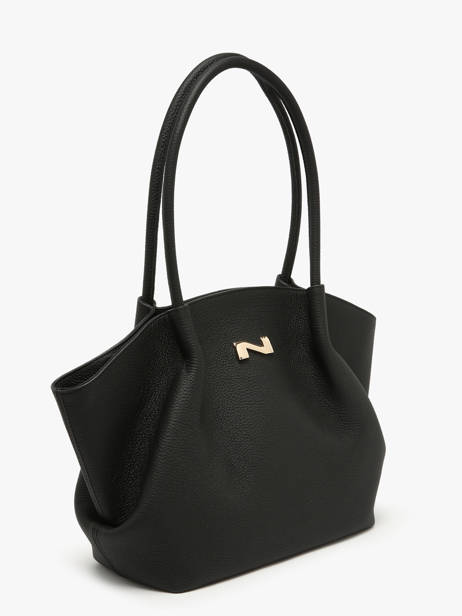Leather Galatée Shoulder Bag Nathan baume Black nymphea 3 other view 1
