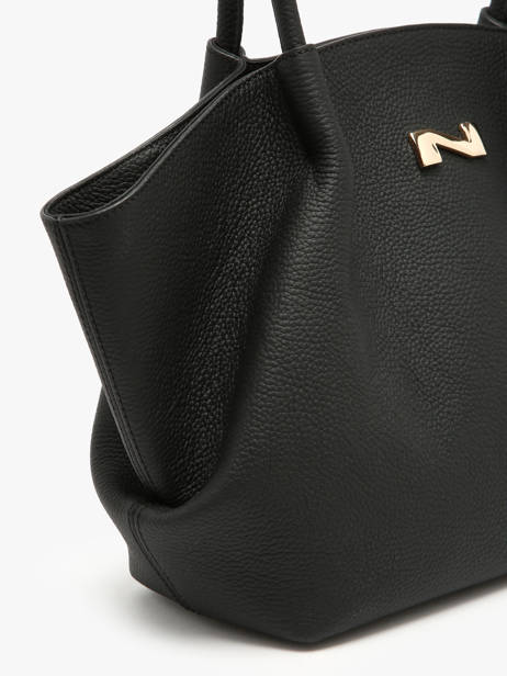 Leather Galatée Shoulder Bag Nathan baume Black nymphea 3 other view 2