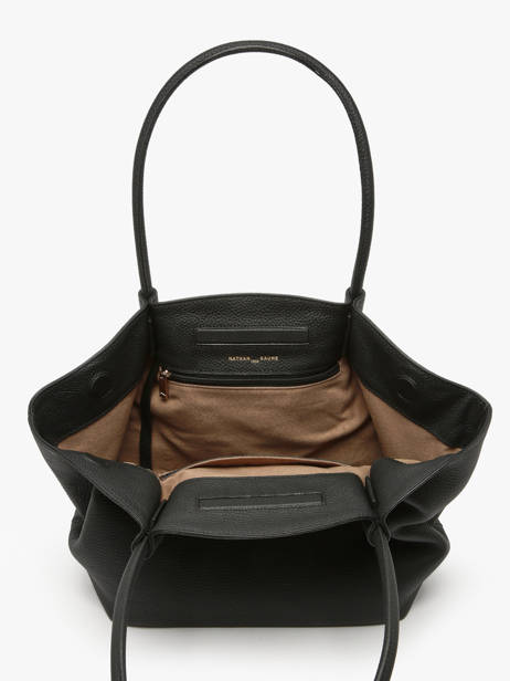 Leather Galatée Shoulder Bag Nathan baume Black nymphea 3 other view 3