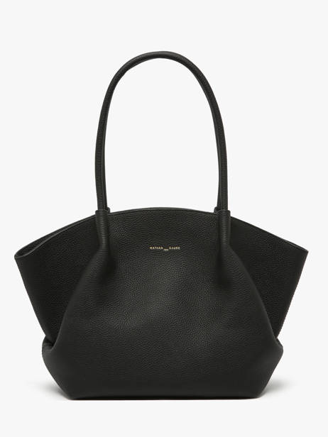 Leather Galatée Shoulder Bag Nathan baume Black nymphea 3 other view 4