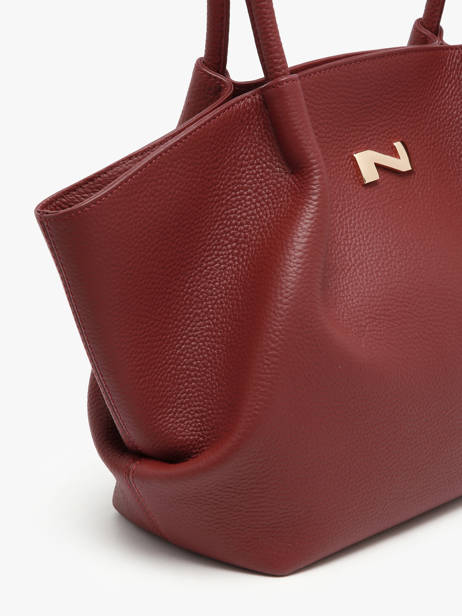 Sac Porté épaule Galatée Cuir Nathan baume Rouge nymphea 3 vue secondaire 2