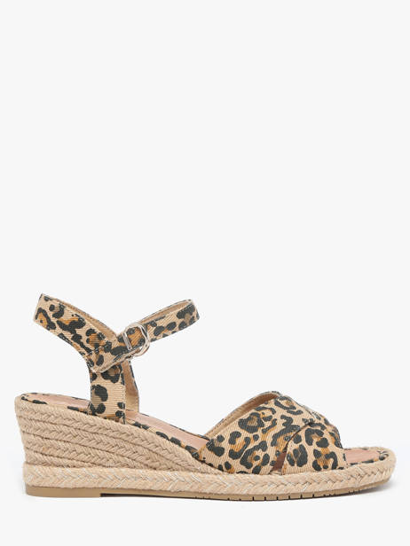 Sandales Talon Compensé Tamaris Multicolore women 42