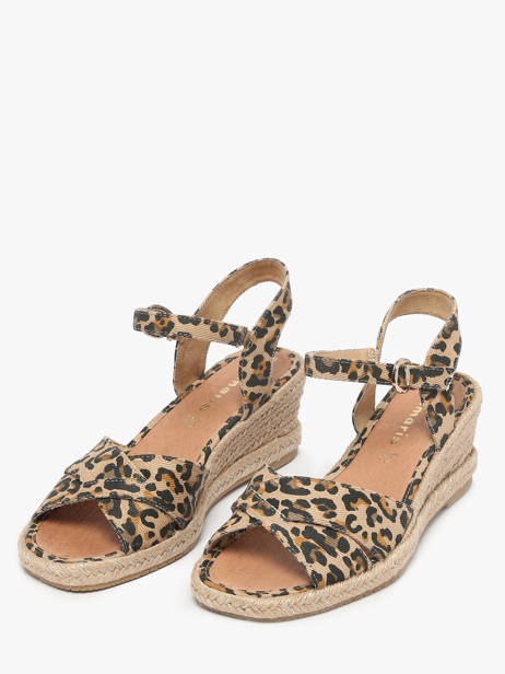 Sandales Talon Compensé Tamaris Multicolore women 42 vue secondaire 1