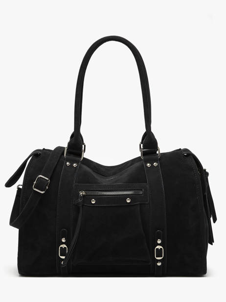 Sac Porté épaule A4 Velvet Miniprix Noir velvet F7509