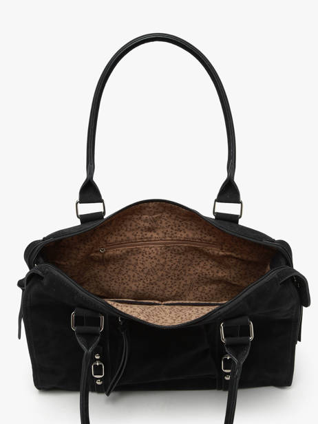 Sac Porté épaule A4 Velvet Miniprix Noir velvet F7509 vue secondaire 2