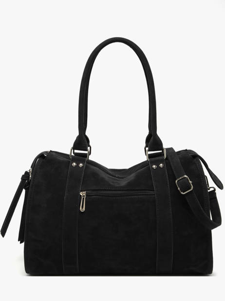 Sac Porté épaule A4 Velvet Miniprix Noir velvet F7509 vue secondaire 3