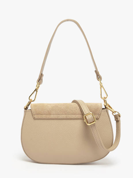 Shoulder Bag Velvet Caviar Leather Milano Beige velvet caviar VC25068 other view 4