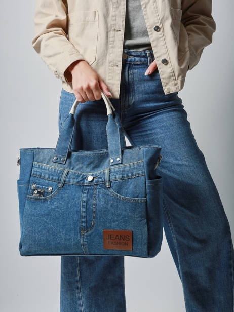 Sac Porté épaule Jeans Fashion Coton Miniprix Bleu jeans fashion JK013 vue secondaire 1