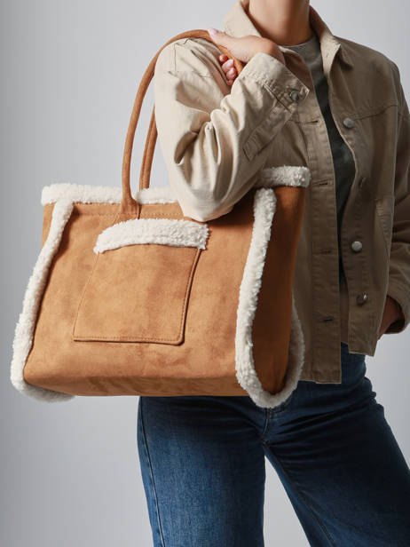 Sac Porté épaule A4 Sheep David jones Marron sheep CM7876 vue secondaire 1