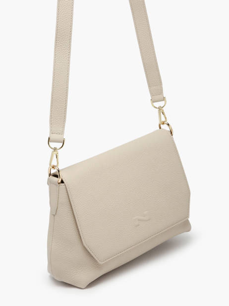 Sac Bandoulière Tycia Cuir Nathan baume Beige victoria 89 vue secondaire 2