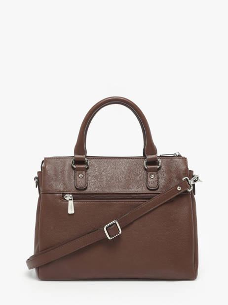 Satchel Confort Leather Hexagona Brown confort 469844 other view 3