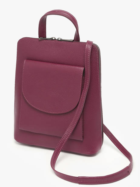 Shoulder Strap Backpack Milano Violet caviar CA240615 other view 1