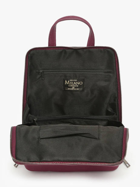 Shoulder Strap Backpack Milano Violet caviar CA240615 other view 2