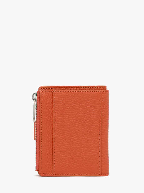 Porte-cartes Porte-monnaie Cuir Nathan baume Orange original n 102N vue secondaire 3