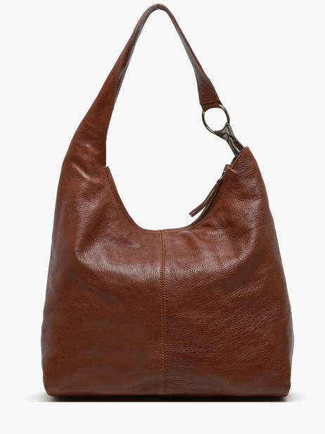 Shoulder Bag Leather Leather Biba Brown leather JAP1L other view 3