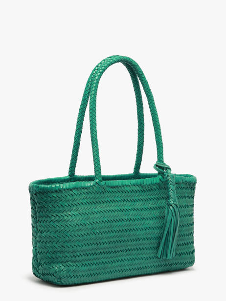 Shoulder Bag Heritage Leather Biba Green heritage PER10L other view 1
