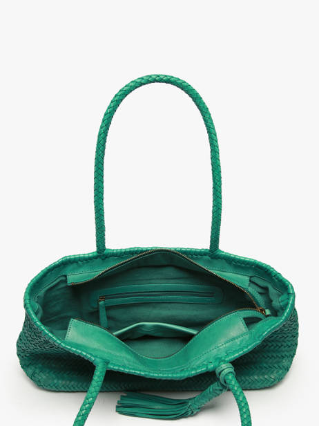 Shoulder Bag Heritage Leather Biba Green heritage PER10L other view 2